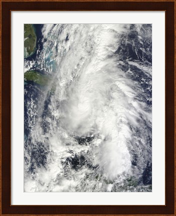 Framed Hurricane Tomas Print