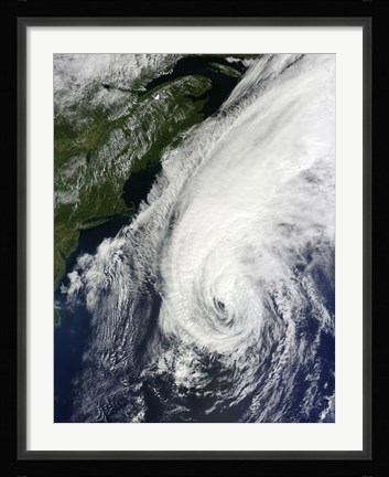 Framed Hurricane Igor Print