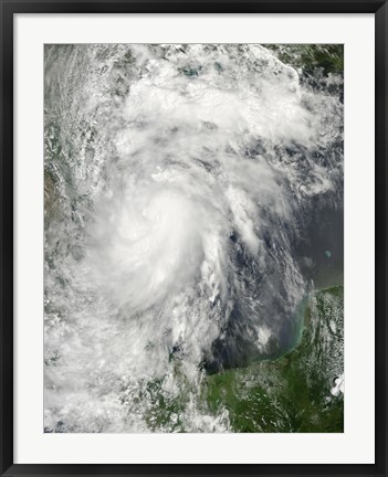 Framed Tropical Storm Hermine in the Gulf of Mexico Print