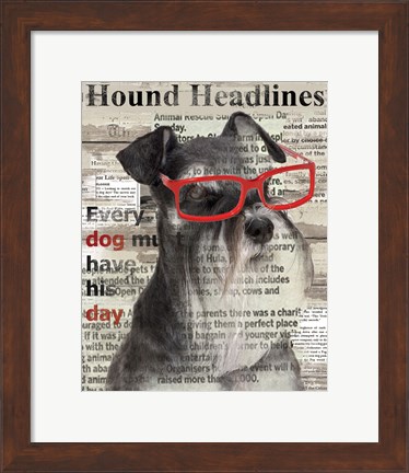Framed Hound Headline Print
