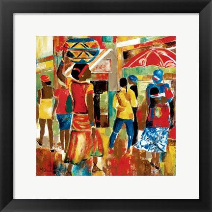 Framed Market Day I Print