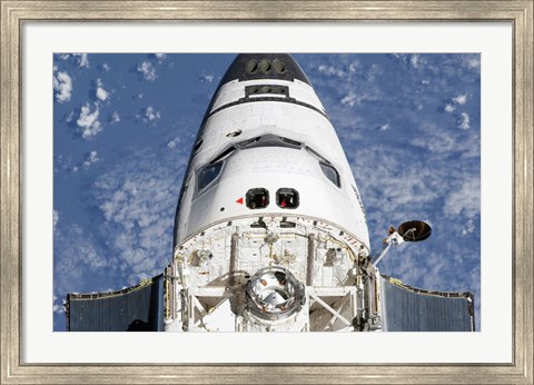 Framed View of Space Shuttle Endeavour&#39;s Crew Cabin and Forward Payload Bay Print