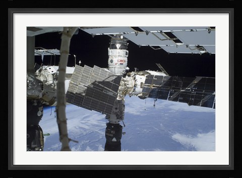 Framed Russian Orbital Segment of the International Space Station Print