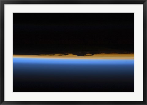 Framed Layers of Earth's Atmosphere Print