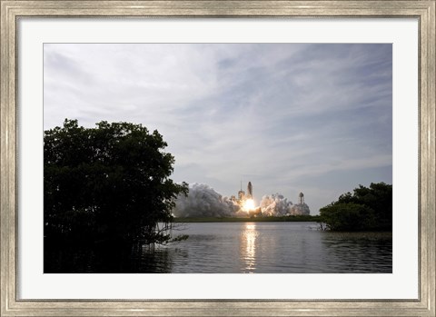 Framed Space Shuttle Endeavour lifts Off from Kennedy Space Center Print