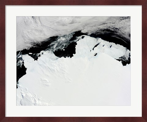 Framed Queen Mary Coast of Antarctica Print