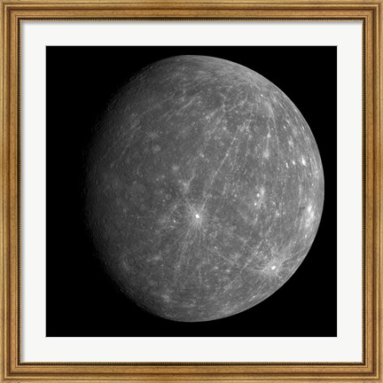 Framed Planet Mercury 2 Print
