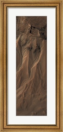 Framed Gullies at the Edge of Hale Crater, Mars Print