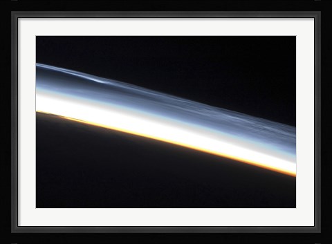 Framed Polar Mesospheric Clouds over the Southern Hemisphere Print