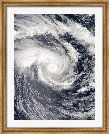 Framed Tropical Cyclone Edzani in the South Indian Ocean Print