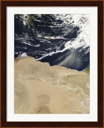 Framed Dust Storm over Egypt Print