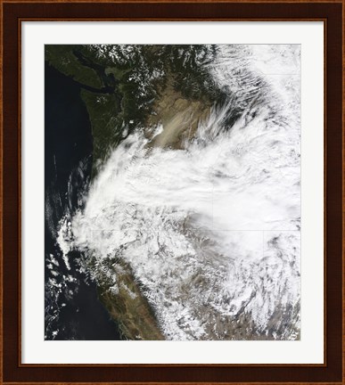 Framed Dust Storm in Eastern Washington, USA Print