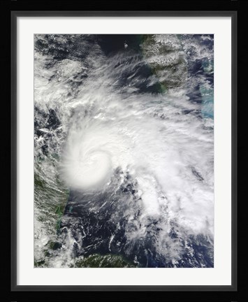 Framed Tropical Storm Ida in the Caribbean Sea Print