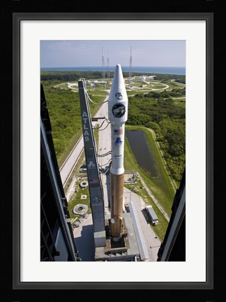 Framed Atlas V rocket on the Launch Pad at Cape Canaveral Air Force Station, Florida Print