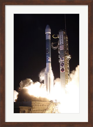 Framed United Launch Alliance Delta II Rocket Lifts off from its Launch Complex Print