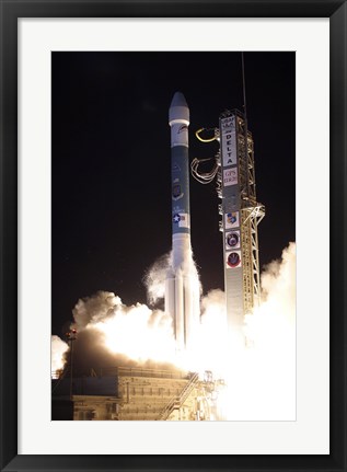 Framed United Launch Alliance Delta II Rocket Lifts off from its Launch Complex Print