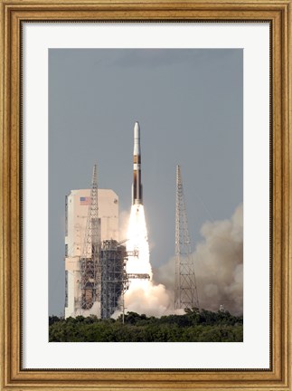 Framed Delta IV Rocket lfits off from its Launch Complex Print