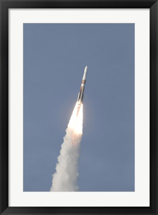 Framed Delta IV Rocket Roars into the Sky with the GOES-O Satellite Aboard Print