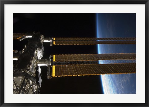 Framed Portion of the International Space Station Print