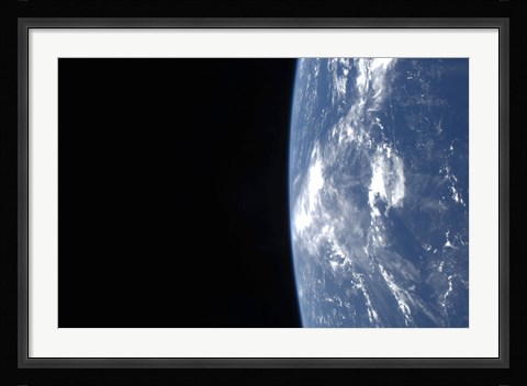 Framed Earth's Horizon and the Blackness of Space Print