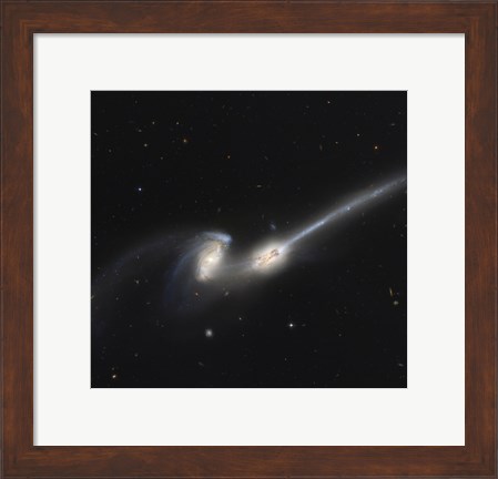 Framed NGC 4676, also Known as the Mice Galaxies Print