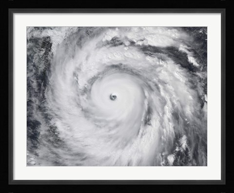 Framed Hurricane Jangmi Print