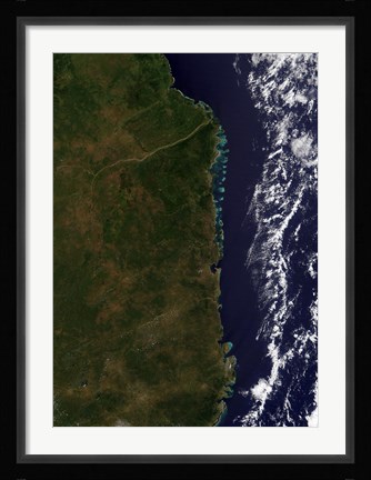 Framed Mozambique Coast Print