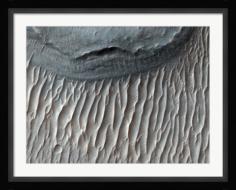 Framed Ius Chasma, a Large Canyon on Mars in the Western region of Valles Marineris Print