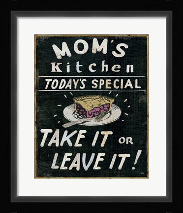 Framed Mom's Kitchen Print