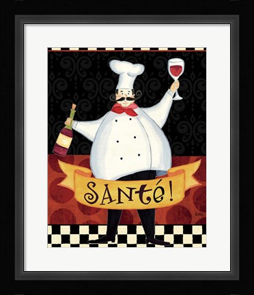 Framed Bon Appetit III Print