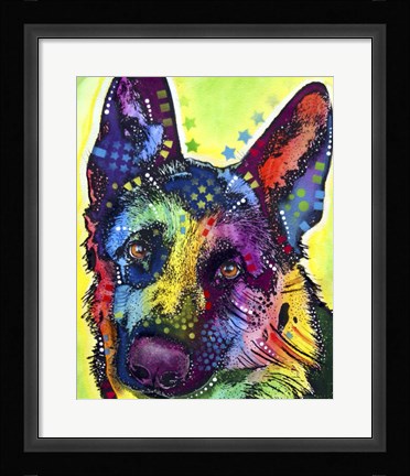 Framed German Shepherd 1 Print
