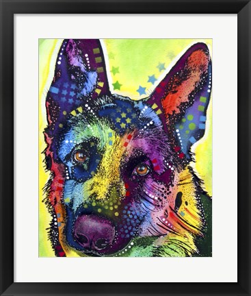 Framed German Shepherd 1 Print