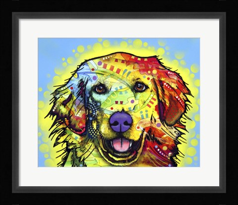 Framed Golden Retriever Print