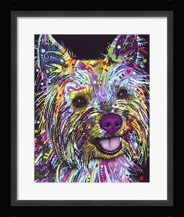 Framed Yorkie Print
