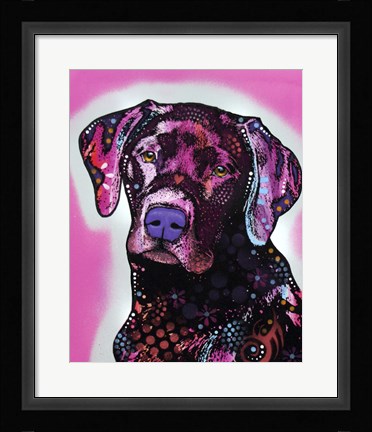 Framed Black Lab Print