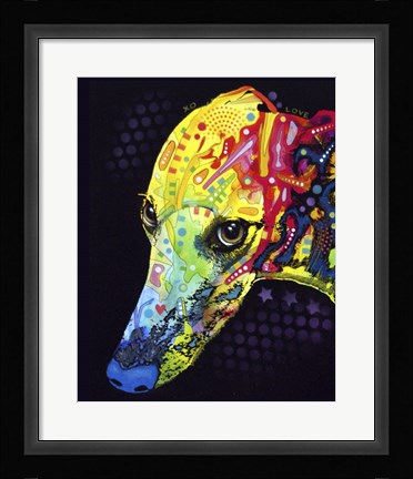 Framed Greyhound Print