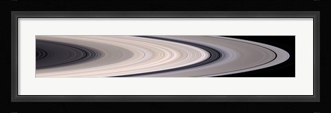 Framed Saturn's Ring System Print
