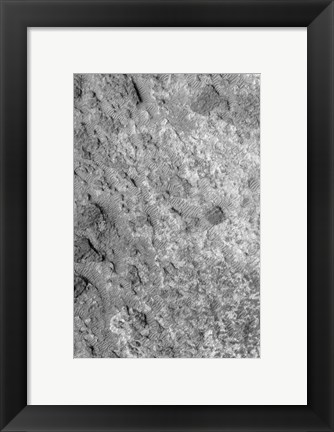 Framed Ancient Meteor Crater in the Northeastern Part of Noachis Terra on Mars Print