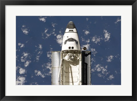 Framed Overhead view of the Exterior of Space Shuttle Endeavour Print