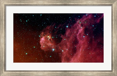Framed Young Stars Emerge from Orion&#39;s Head Print