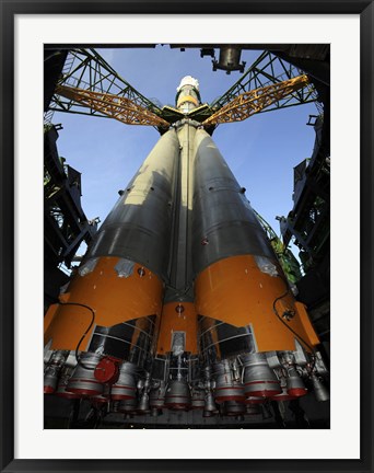 Framed Soyuz TMA-13 Spacecraft Arrives at the Launch Pad Print