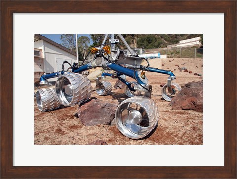 Framed Scarecrow, a Mobility-Testing Model for Mars Science Laboratory Print