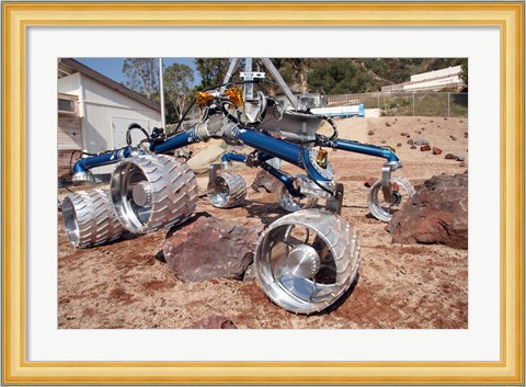 Framed Scarecrow, a Mobility-Testing Model for Mars Science Laboratory Print