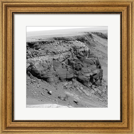 Framed Cliff on the Surface of Mars Print