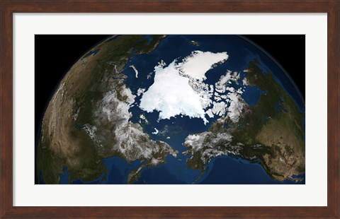Framed Arctic sea ice Print