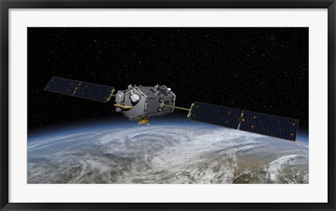 Framed This is an Artist&#39;s Concept of the Orbiting Carbon Observatory Print