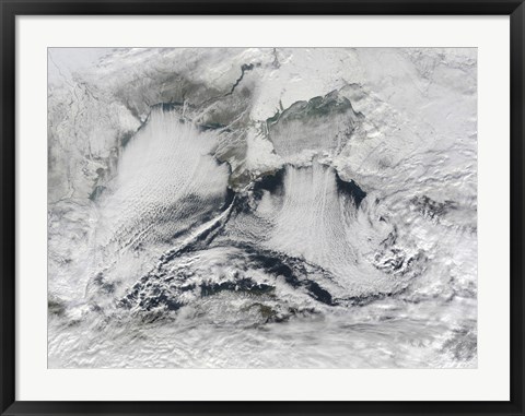 Framed Cloud Formation Over the Black Sea Print