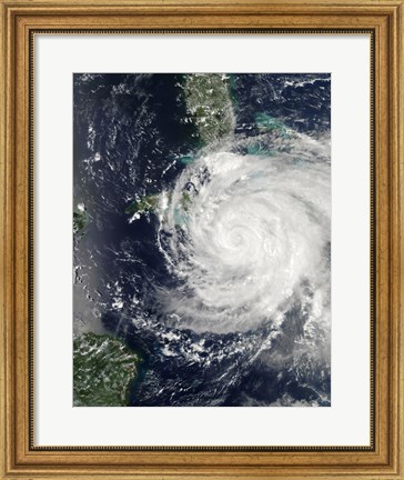 Framed Hurricane Ike over Cuba, Jamaica, and the Bahamas Print