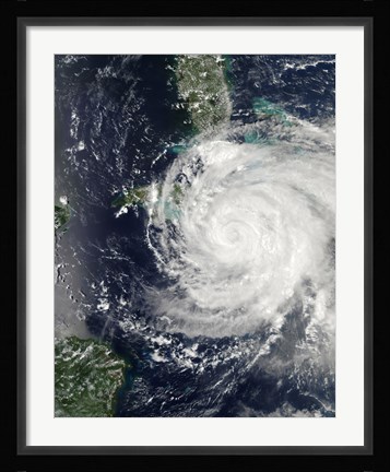 Framed Hurricane Ike over Cuba, Jamaica, and the Bahamas Print