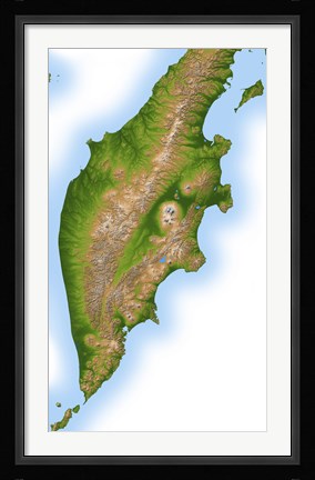 Framed Russia's Kamchatka Peninsula Print